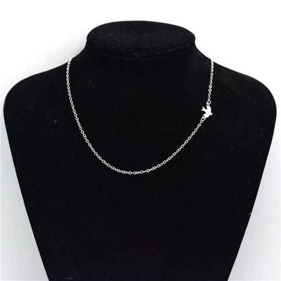 Gold Filled Bird Necklace Now Available In Silver - Picture 2 of 2